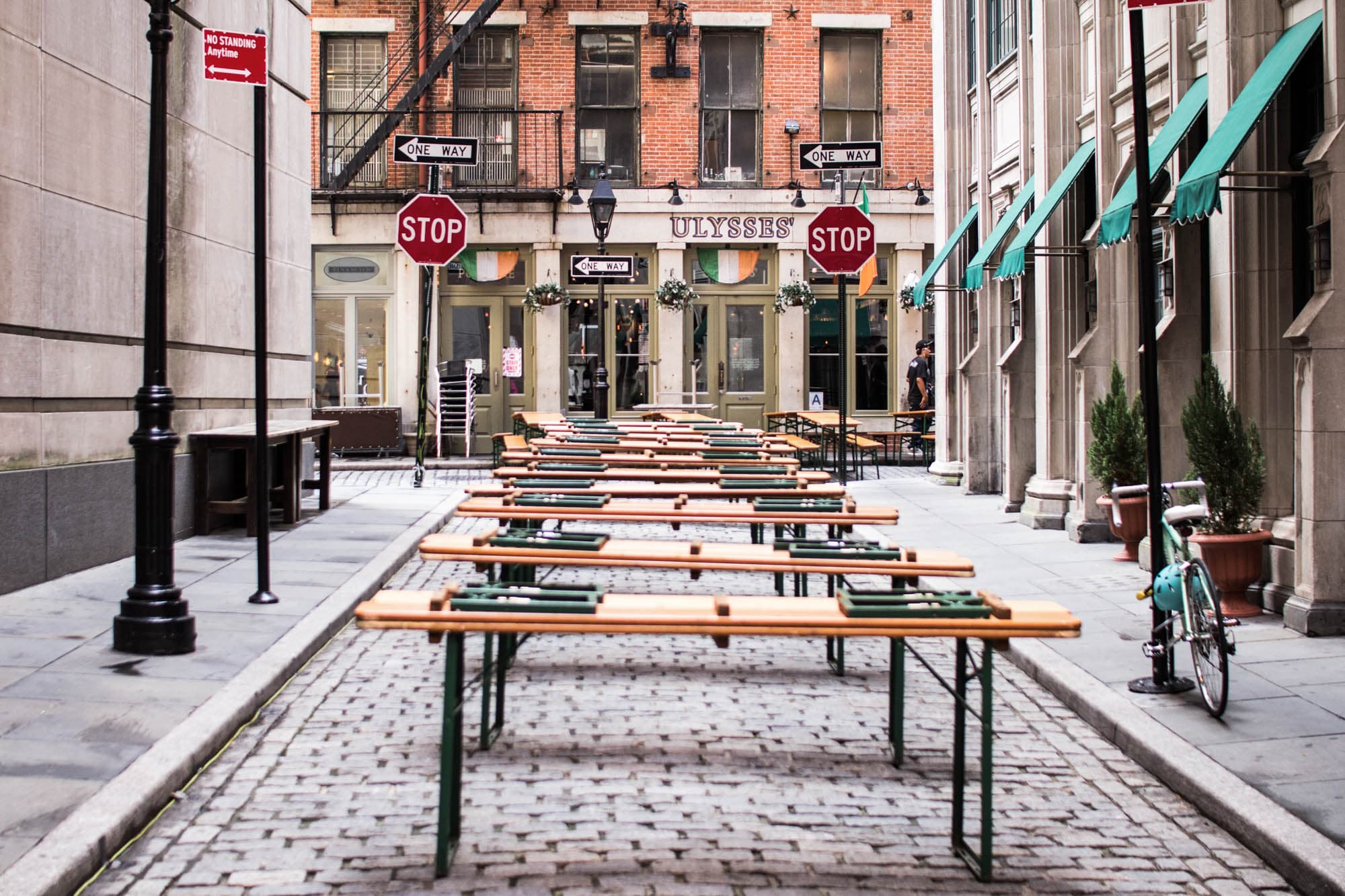Historic Stone Street in Lower Manhattan